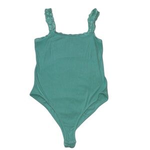 White Birch blue/green color lace bodysuit‎